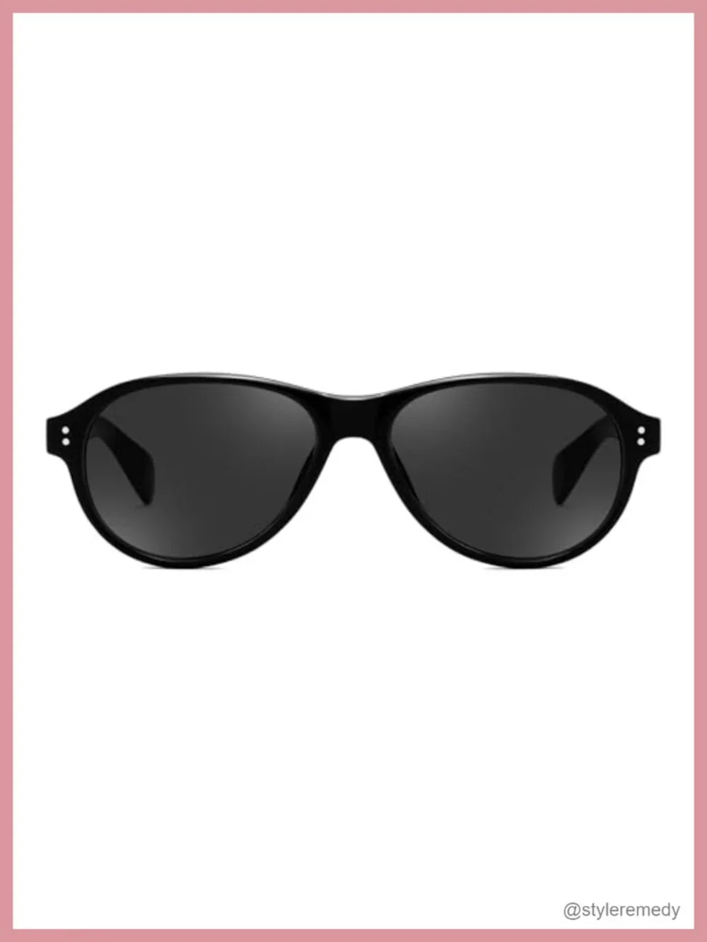 Retro Oval Aviator Sunglasses with UV400 Protection Lightweight Frame